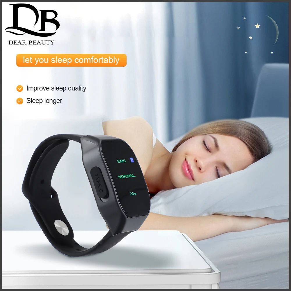 3 Working Gears Intelligent Sleeping Watch Portable Pulse Sleep Massager Hand-worn Aid Improve Insomnia Relieve Anxiety Depressi