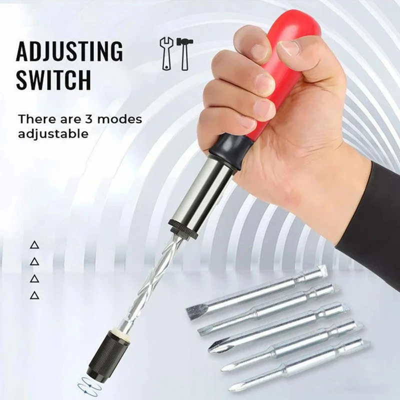 Juego de destornilladores de trinquete Push Pull 5 en 1, juego de puntas de destornillador, soporte de broca de controlador, Kit de tornillos de casquillo de trinquete