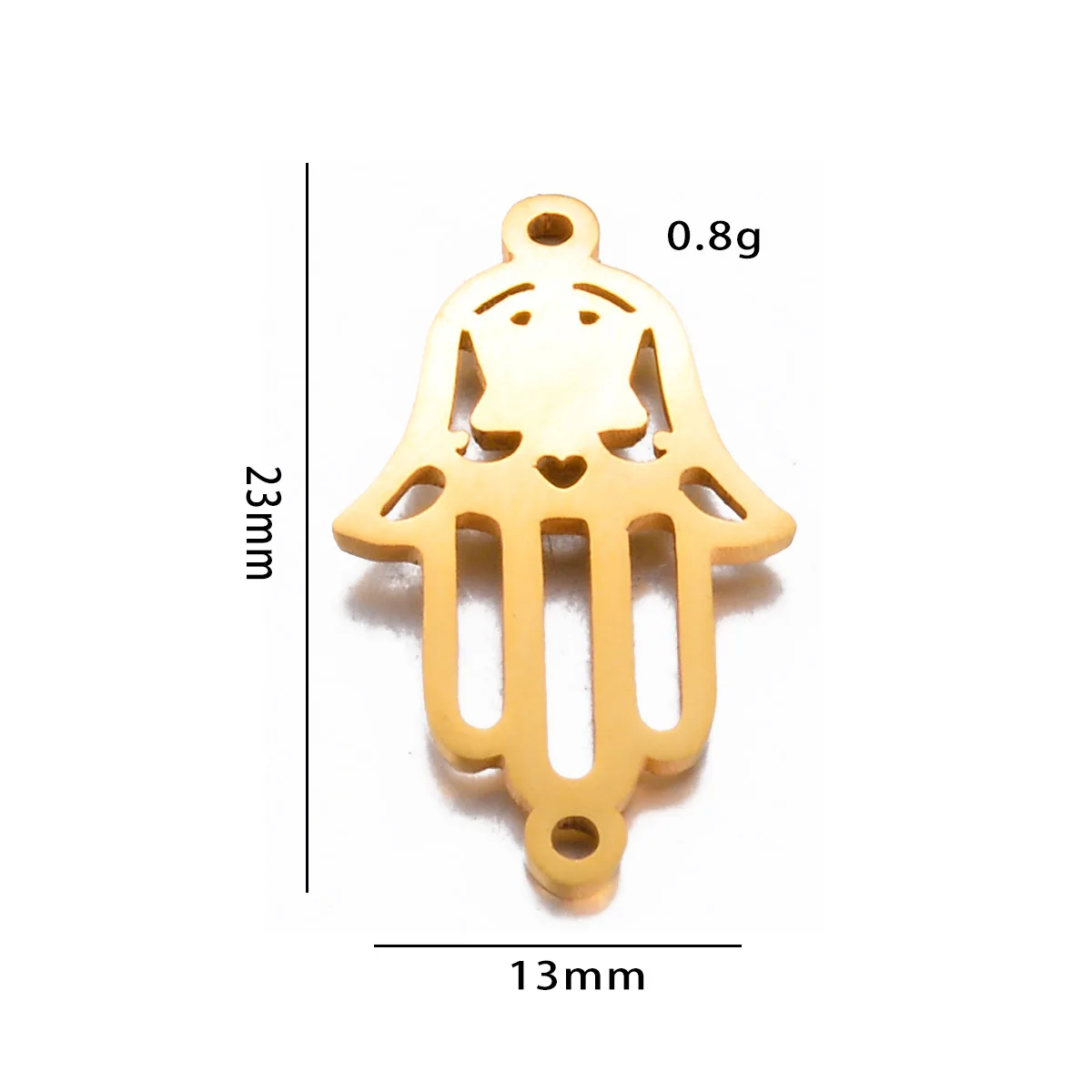 2 Stück/Set Edelstahl Hamsa-Hand-, Anker- und Ruder-Verbindungsstück Charm für DIY Schmuckherstellung, Armband, Handgemachte Geschenke – Detail 5