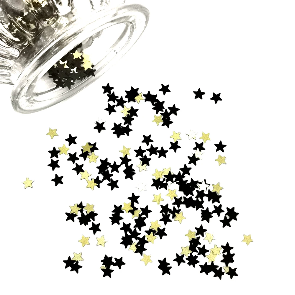 15g Coriandoli Misti Sparkly Nero Stella Dorata Streamer Tavolo Scatter Paillettes Baby Compleanno Decorazione Della Festa Nuziale Joyeux