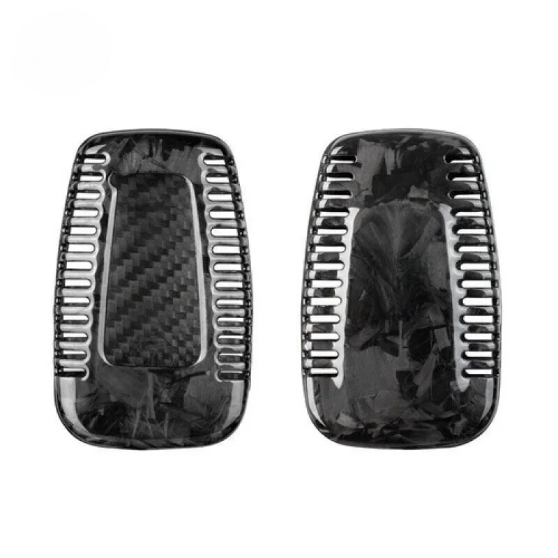 A + غطاء حافظة مفاتيح السيارة من ألياف الكربون لسيارة Toyota C-HR Camry Prius RAV4 GT86 Corolla #3