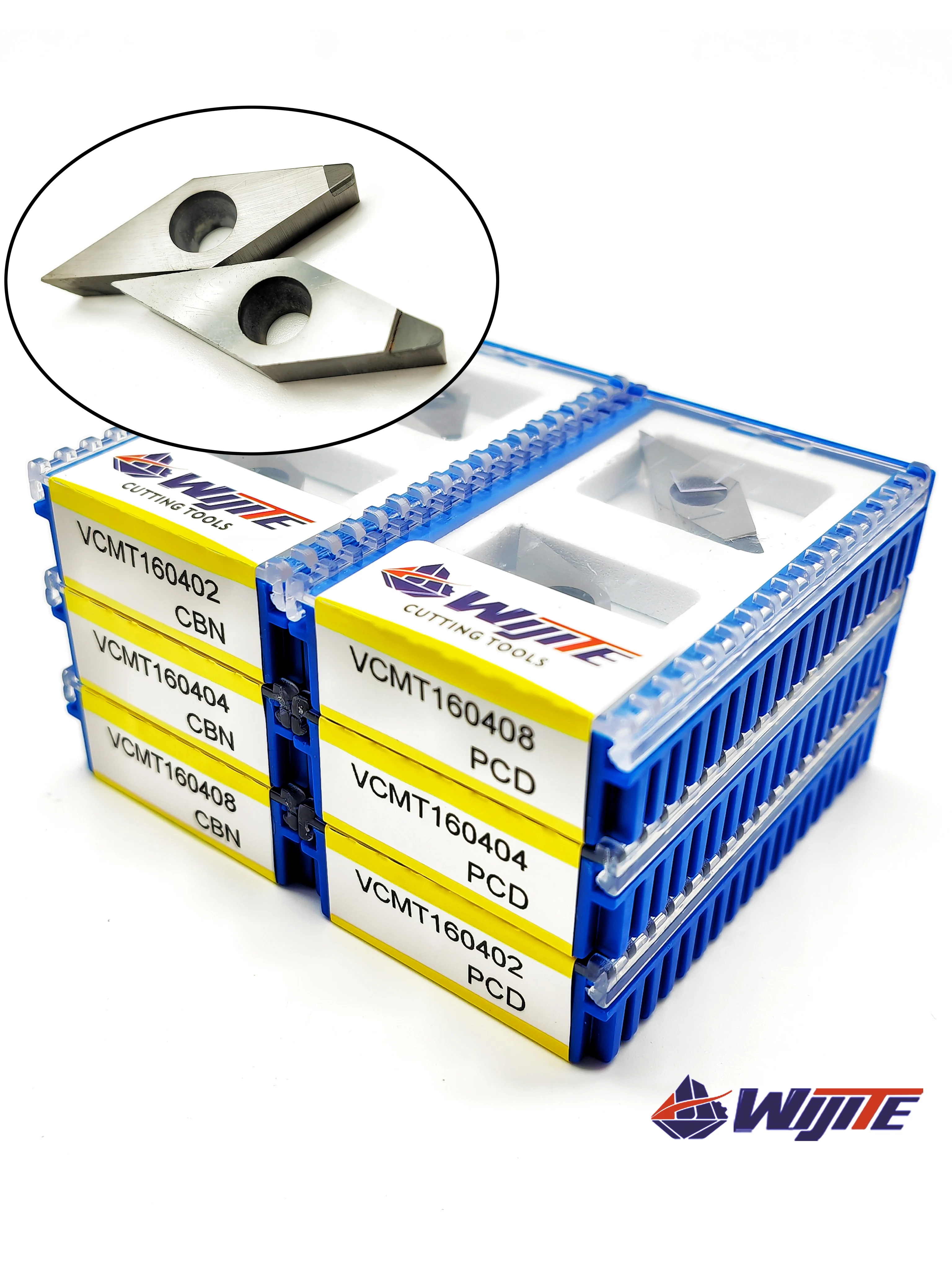 VCMT160402 04 08 VCGT160402 04 08 PCD CBN toczenie o wysokiej twardości stosowane do metali nieżelaznych, takich jak miedź i aluminium — zdjęcie 2