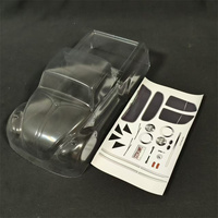 1/16 Scale Beetle Bule Body Shell Replacement for MT and Short Course Car Width 130mm with Decal Sheet