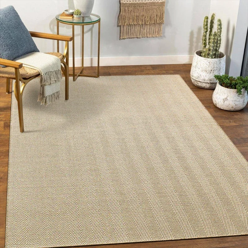 Sisal Area Rugs for Bedroom Decor Home Farmhouse Accent Rug Doormat Easy Care Mats Washable Carpets for Living Room Decoration