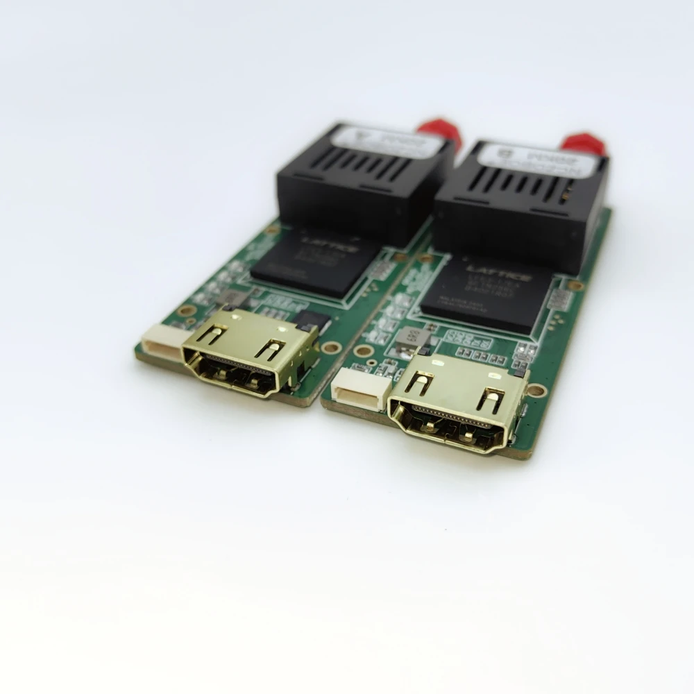 NCZOBOE HDMI TTL Optical Transceiver Module for Drone 5.5-26V FC Port RX/TX/AV/VCC/GND TTL to Fiber Optic Converter view 5