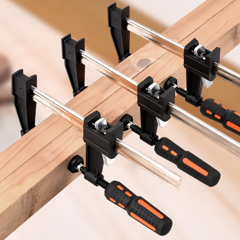 

Woodworking F-clamp 6/12/18 Inch Adjustable Heavy Duty Fixed Clamps Durable Quick Ratchet Clip Powerful Household DIY Hand Tools