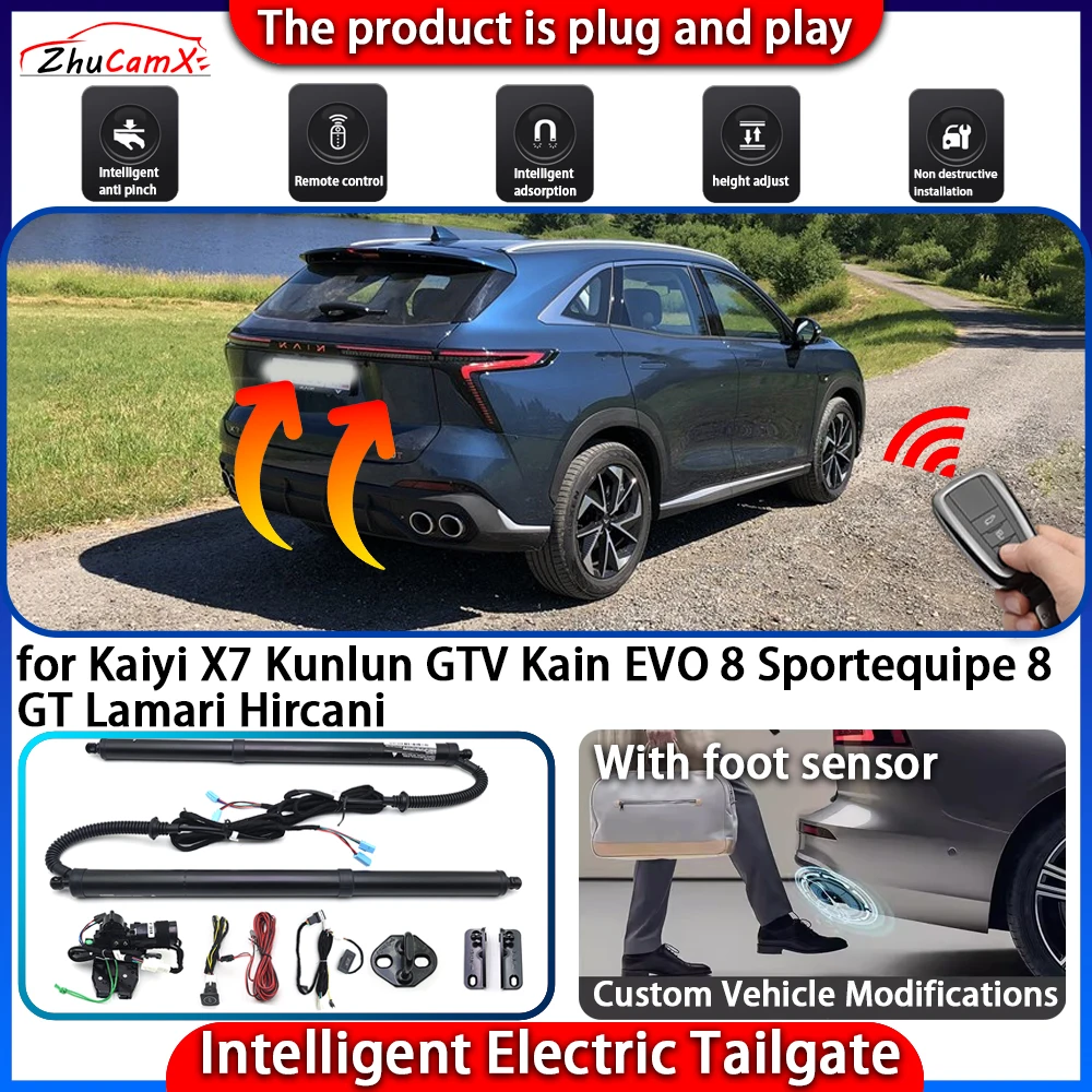

Smart Powered Tailgate System for Kaiyi X7 Kunlun GTV Kain EVO 8 Sportequipe 8 GT Lamari Hircani Automatic Intelligent Electric