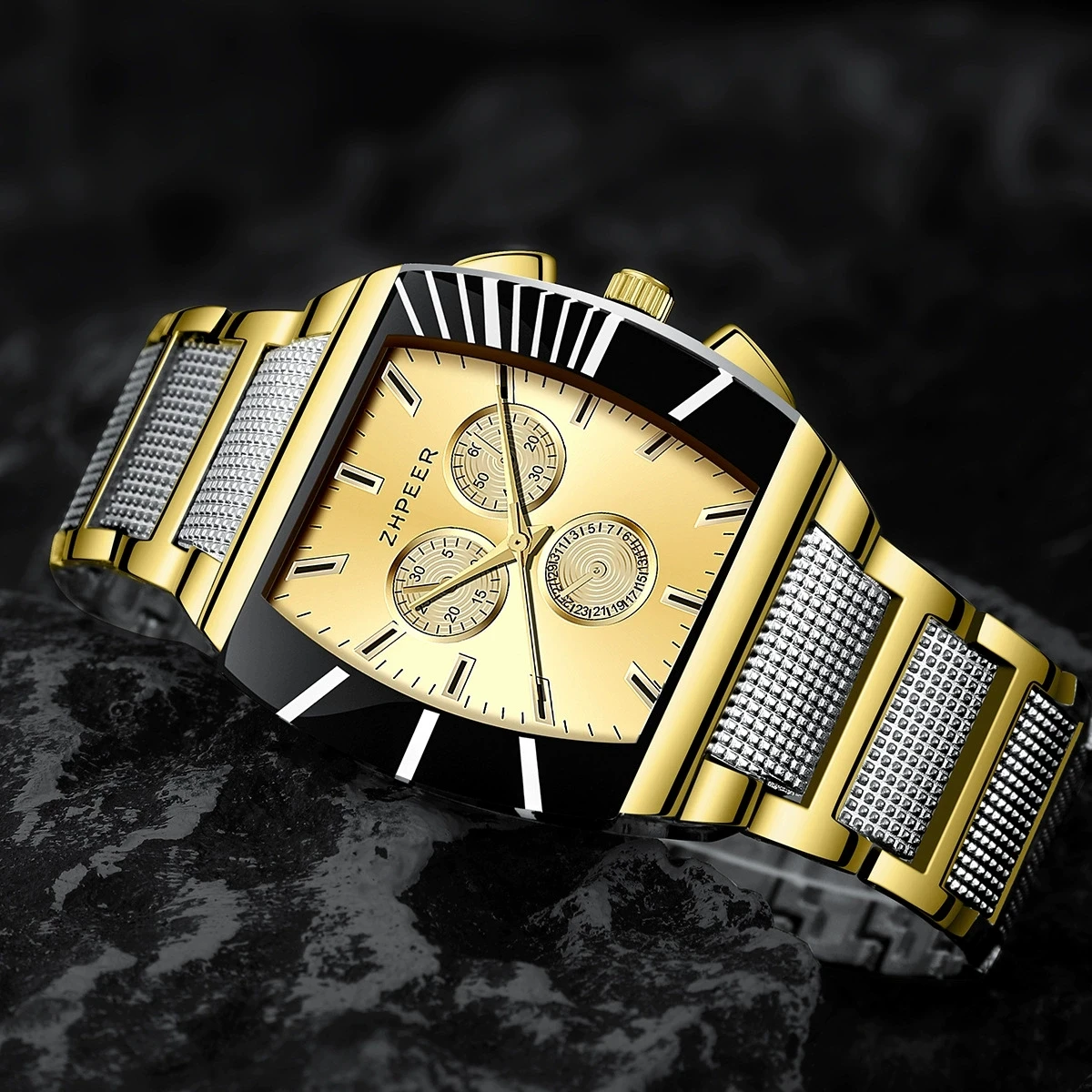 New Fashion Man Luxury Watch Set Men Business Stainless Steel Quartz Watches For Gifts Students Bracelet Watch Reloj Hombre Hour