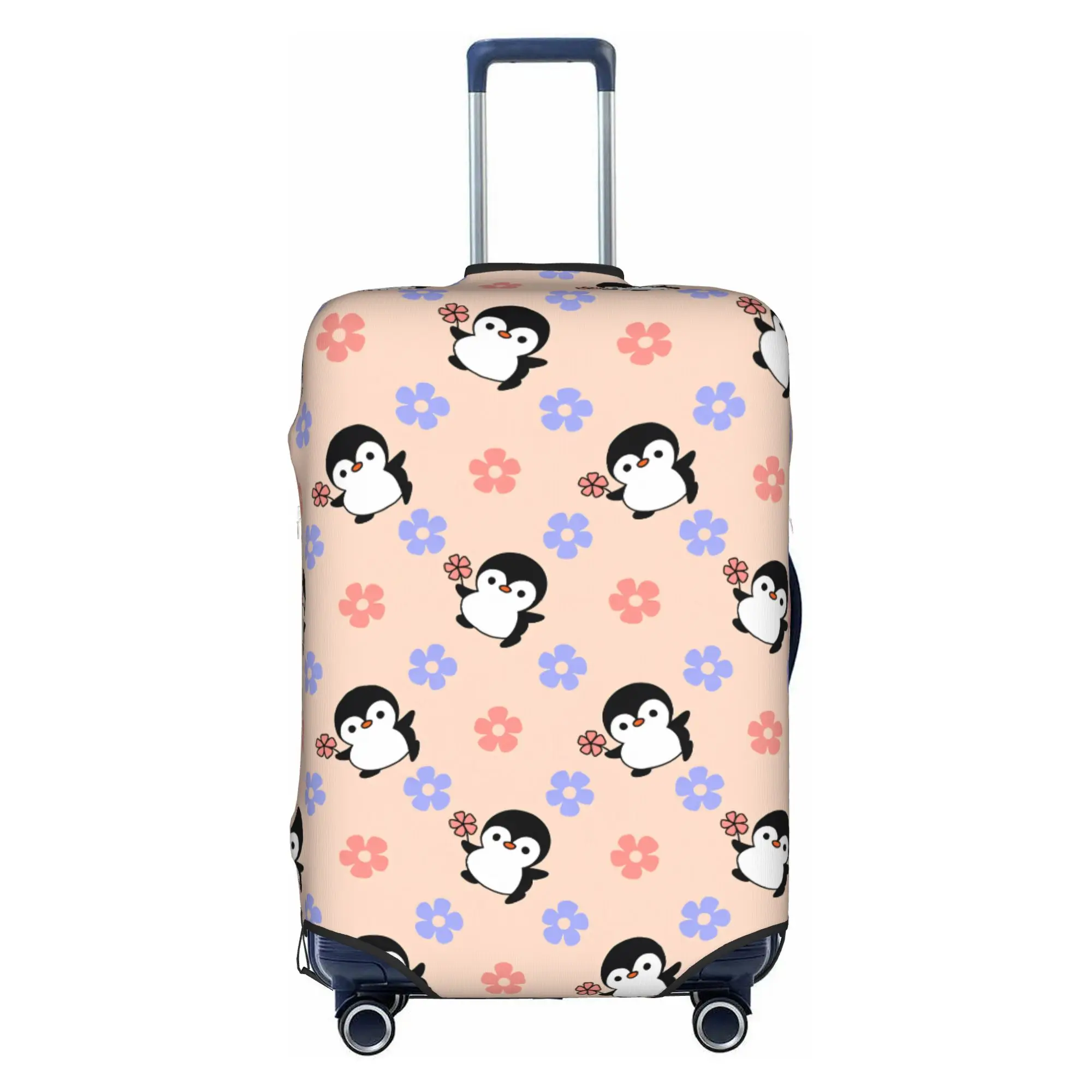 Aquatic Seabirds Penguins  Suitcase Cover Dust Proof Cute  Animal  Luggage Protective Covers for 18-32 inch