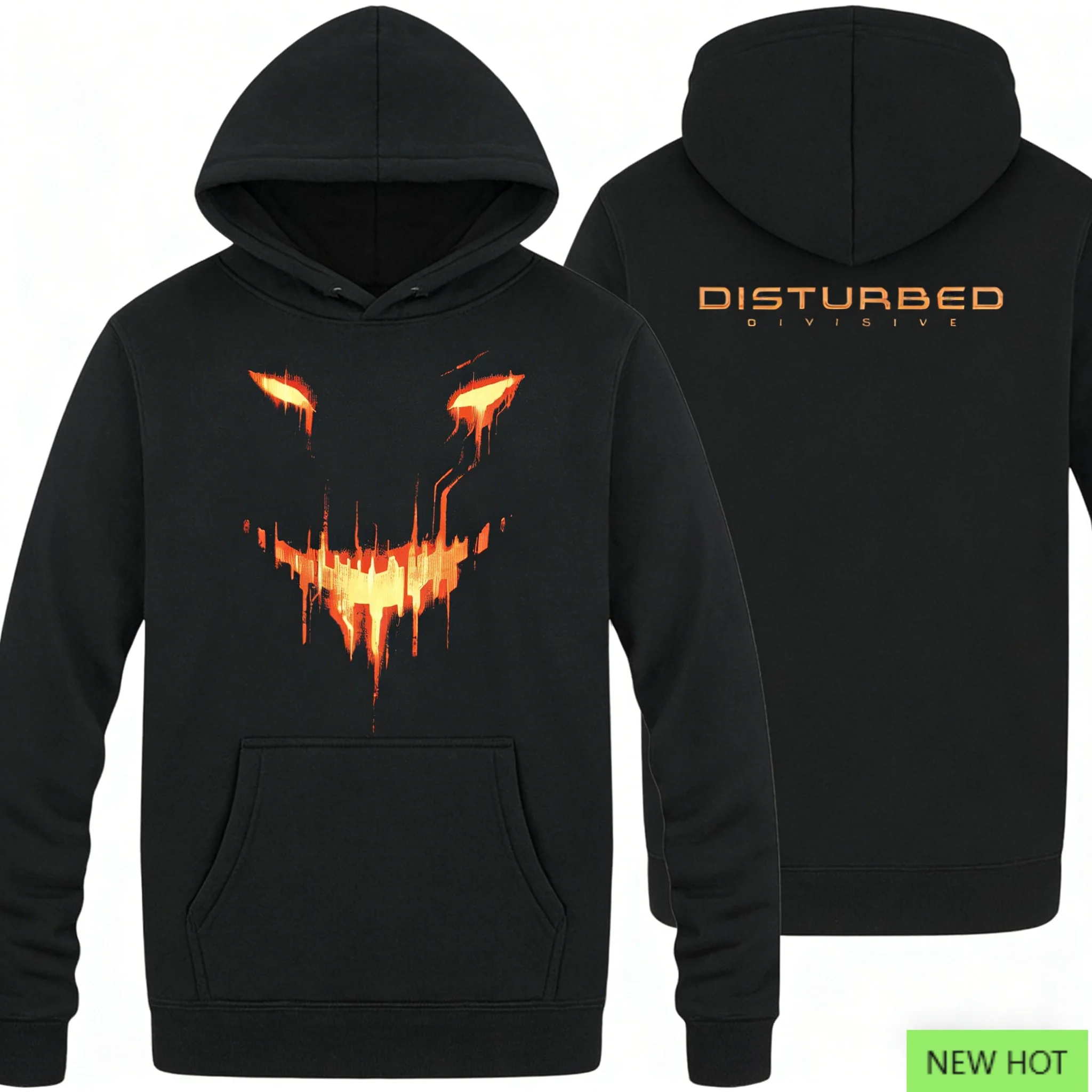 

Толстовка с рисунком Disturbed Divisive, толстовка из альтернативного металла, идеально подходит для фанатов, которые любви в стиле группы и хардкорная темная атмосфера