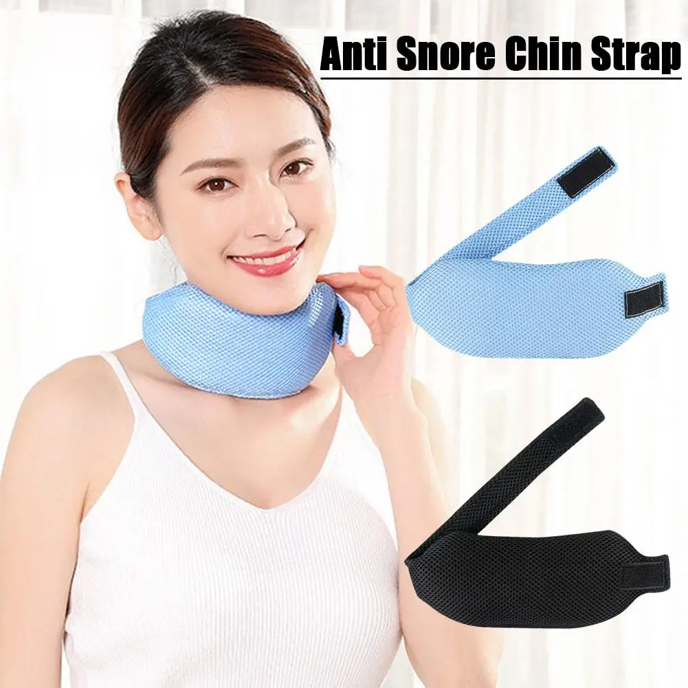 Ajustável Anti Ronco Chin Strap para Homens e Mulheres, Pescoço Brace, Apnéia Jaw Solution, Suporte para Sono, Stop Ronco, Q5x1