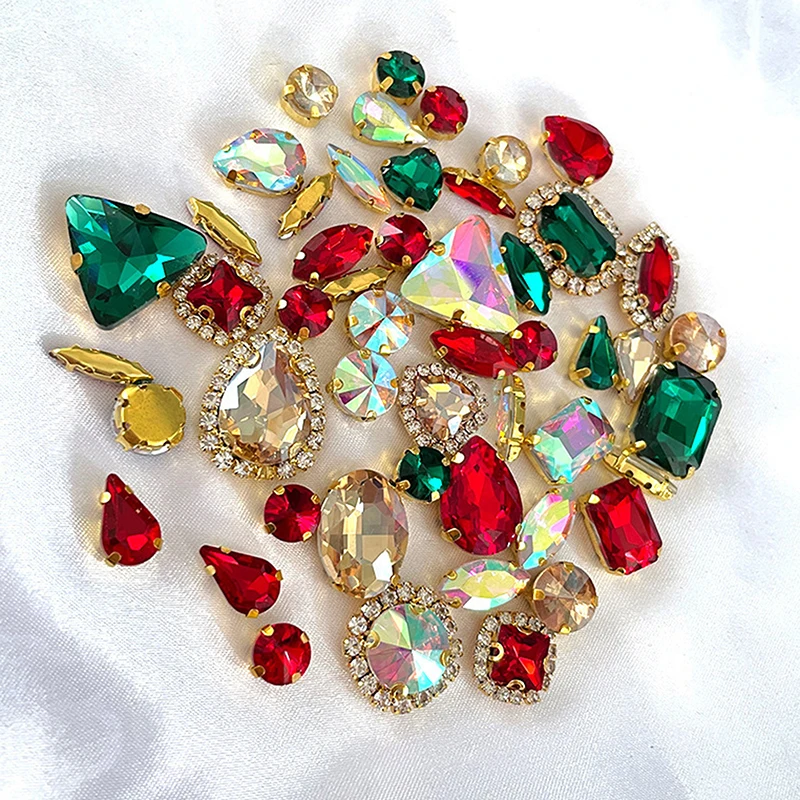 50 piezas de diamantes de imit - Sew On Rhinestone reseña y precio