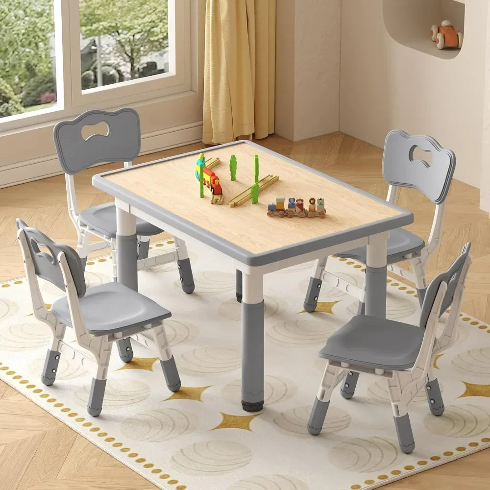 Kids and Chairs, Graffiti Desktop Toddler Chair and Table Set, Kids for Ages 3-8, 31.5''L x 23.6''W Childrens