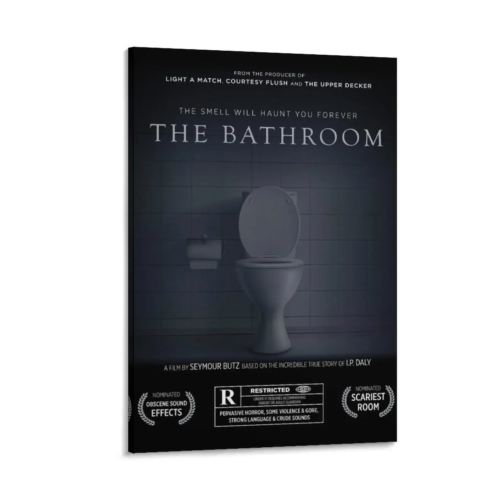 

The Bathroom Funny Horror Movie Poster Sign Canvas Painting pictures for wall Wall paintings Decoration for bedroom Wall posters