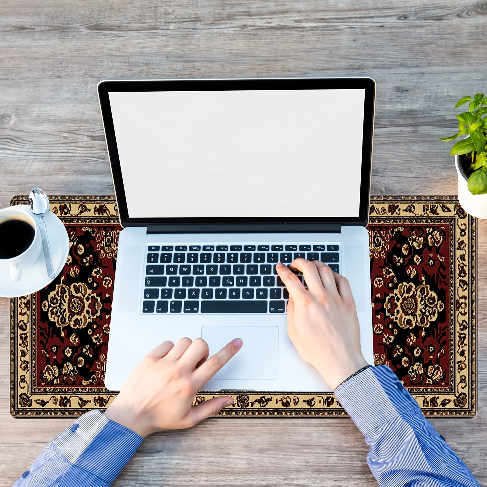 Brown vintage Persian pattern large Mouse Pad Desk Mat Gaming mats pc accessories keyboard mouse pads Office carpet tapis souris