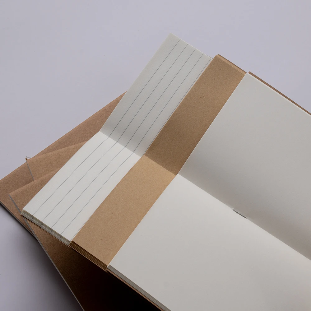 3-teilige Nachfüllteile im A5-Standardformat für das Reise-Notizbuch – tragbarer Reisepassstil, jeweils 32 Blatt (64 Seiten). – Detail 11