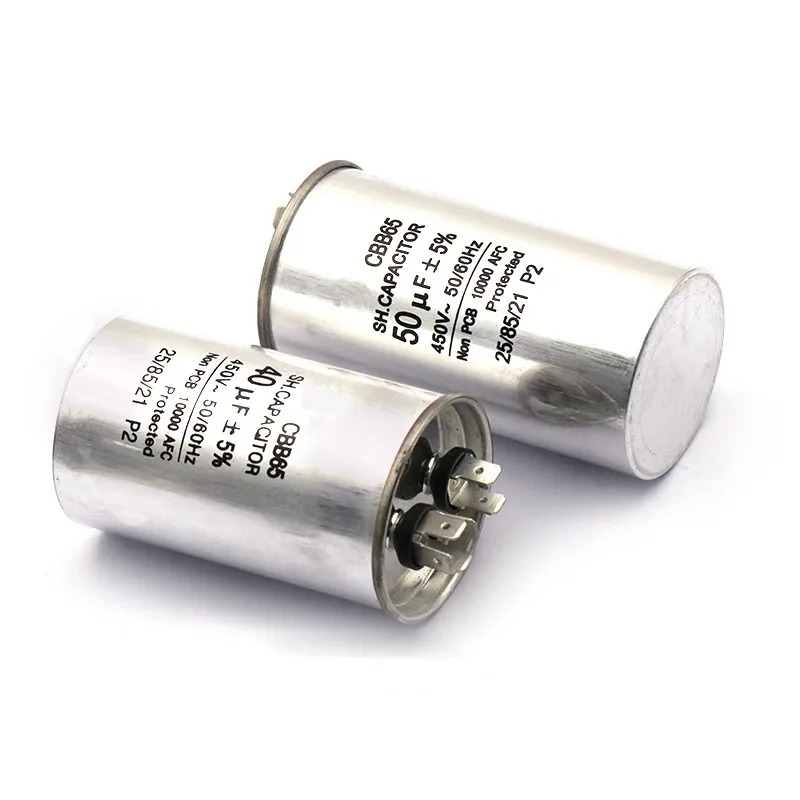 CBB65 air conditioning compressor startup capacitor 25 uf uf 30 to 35 uf uf 70 uf100uf450v 60