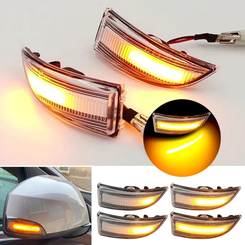 2Pcs For Renault Megane MK3 Laguna III Stage Grand Scenic III Fluence Latitude Lagoon Dynamic Turn Signal LED Side Mirror Light