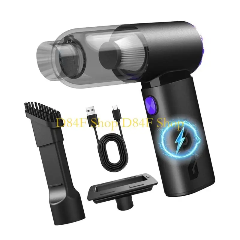 D84F Quick 130000RPM Mobile Dust Collector 2000mAh Battery For Sofa Desk And Vehicle