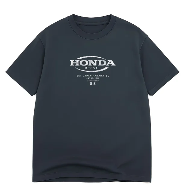 

Honda Men's Loose Version Street T-Shirt Summer Casual Daily Honda Motorcycle T-Shirt
