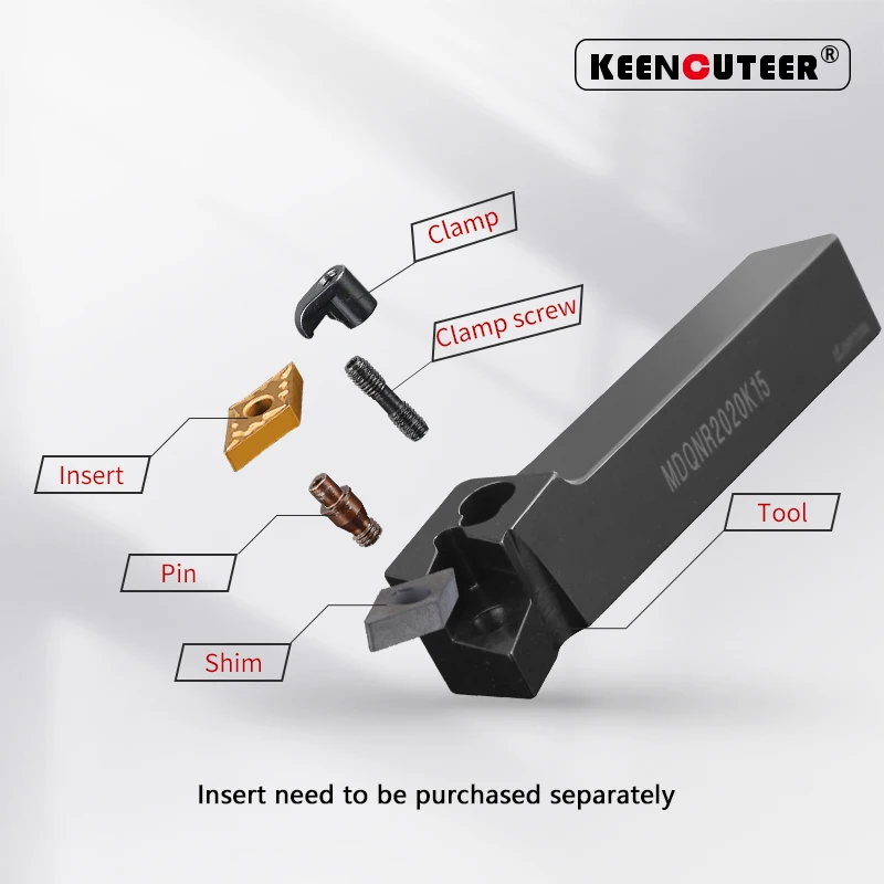 MDQNR1616 MDQNR2020 MDQNR2525 MDQNR3232 External Turning Tool MDQNR MDQNL Lathe Bar Turning Holder CNC Cutting Tool Cutter Bar