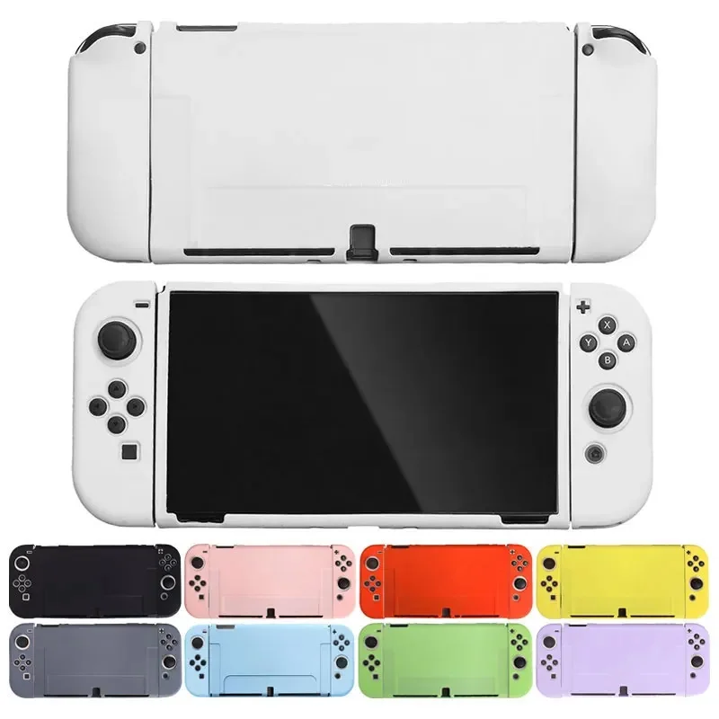 Capa de TPU Macia para Console de Jogo Nintendo Switch Oled, Capa Protetora para Controle JoyCon NS, Acessórios em Cores Candy Fashion