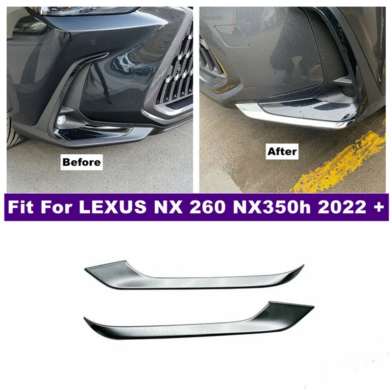 

For LEXUS NX 260 NX350h 2022 2023 Front Fog Light Lamp Cover Trim ABS Chrome