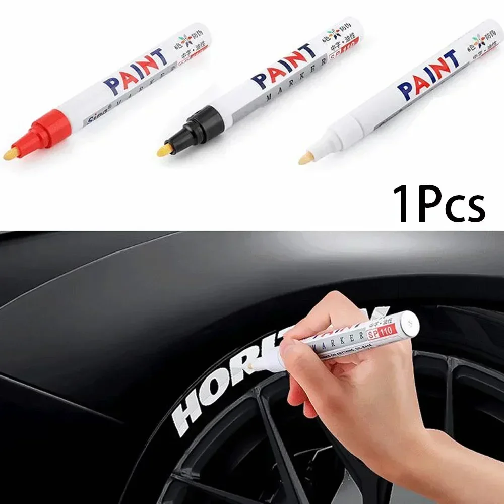 

Car Paint Pen Waterproof Car Wheel Tire Oily Painting Mark Pen Auto Rubber Tyre Tread CD Metal Permanent Paint Marker