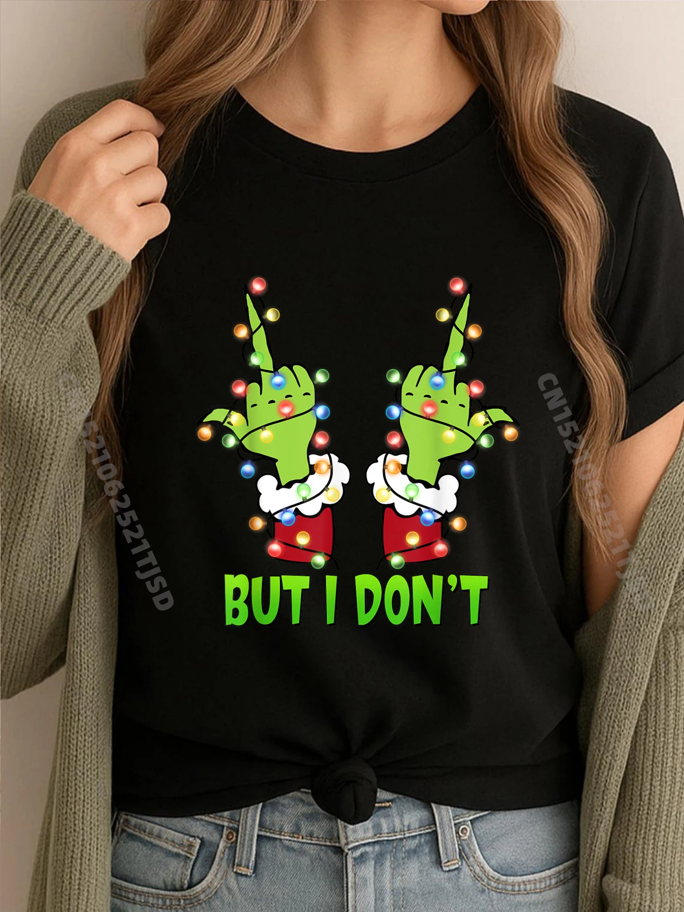 

Пары «Я люблю одинаковых рождественских рубашек, но я не футболку с рождественским синим и белым рисунком, мужские подарки, потертые топы, футболка