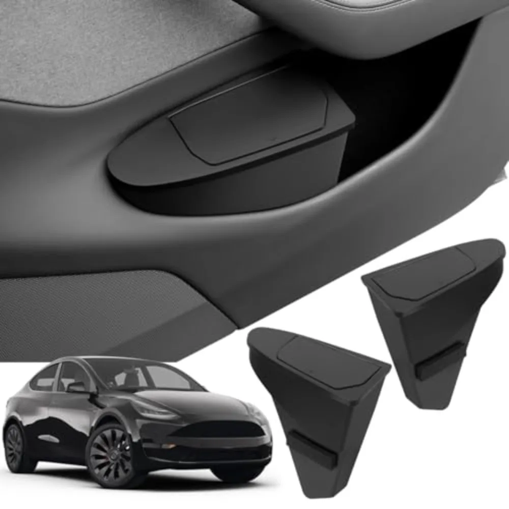 

Front Door Storage Trash Can for Tesla Model Y Juniper 2025 Car Door Storage Box Multi Functional Storage Box Car Accessories