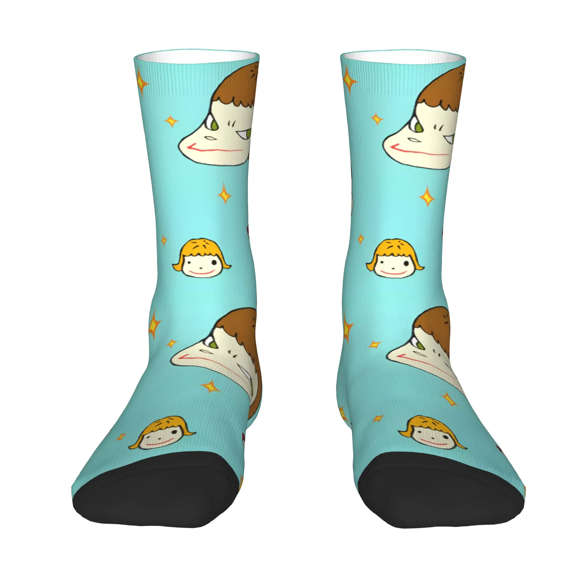 Custom Fun Print Y-Yoshitomos Nara Socks for Women Men Stretchy Summer Autumn Winter  Crew Socks