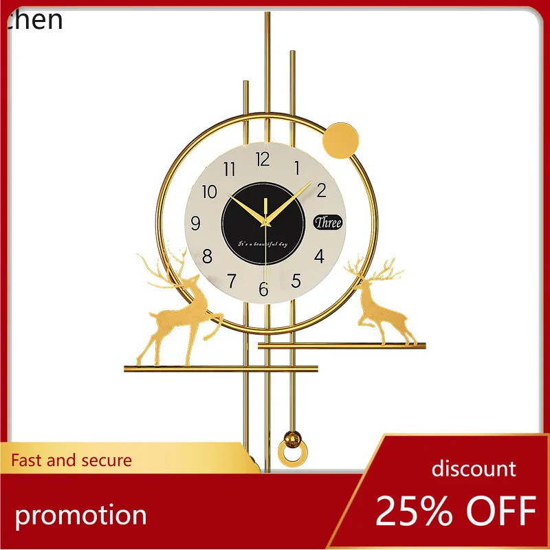 

ZML new home decorative wall clock, living room clock, modern bedroom stylish clock, creative personalized wall watch