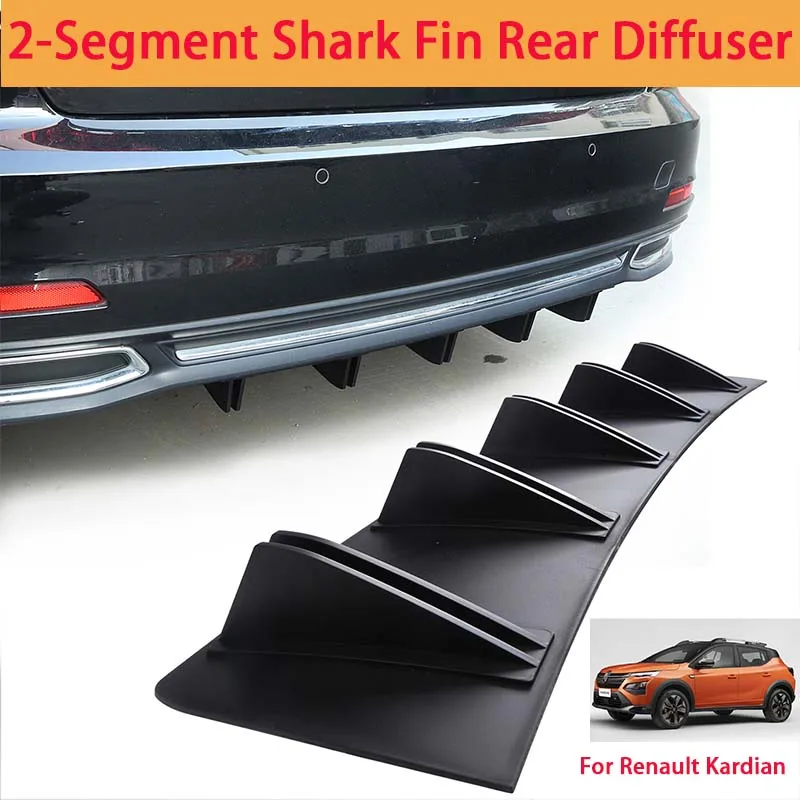 For Renault Kardian Shark Fin Rear Diffuser Split Chassis Spoiler Auto Aerodynamic Parts Aerodynamic Modification