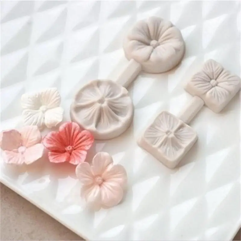 3D Flower Silicone Molds Fondant Craft Cake Candy Chocolate Sugarcraft Ice Pastry Baking Tool Mould Kitchen Accessories