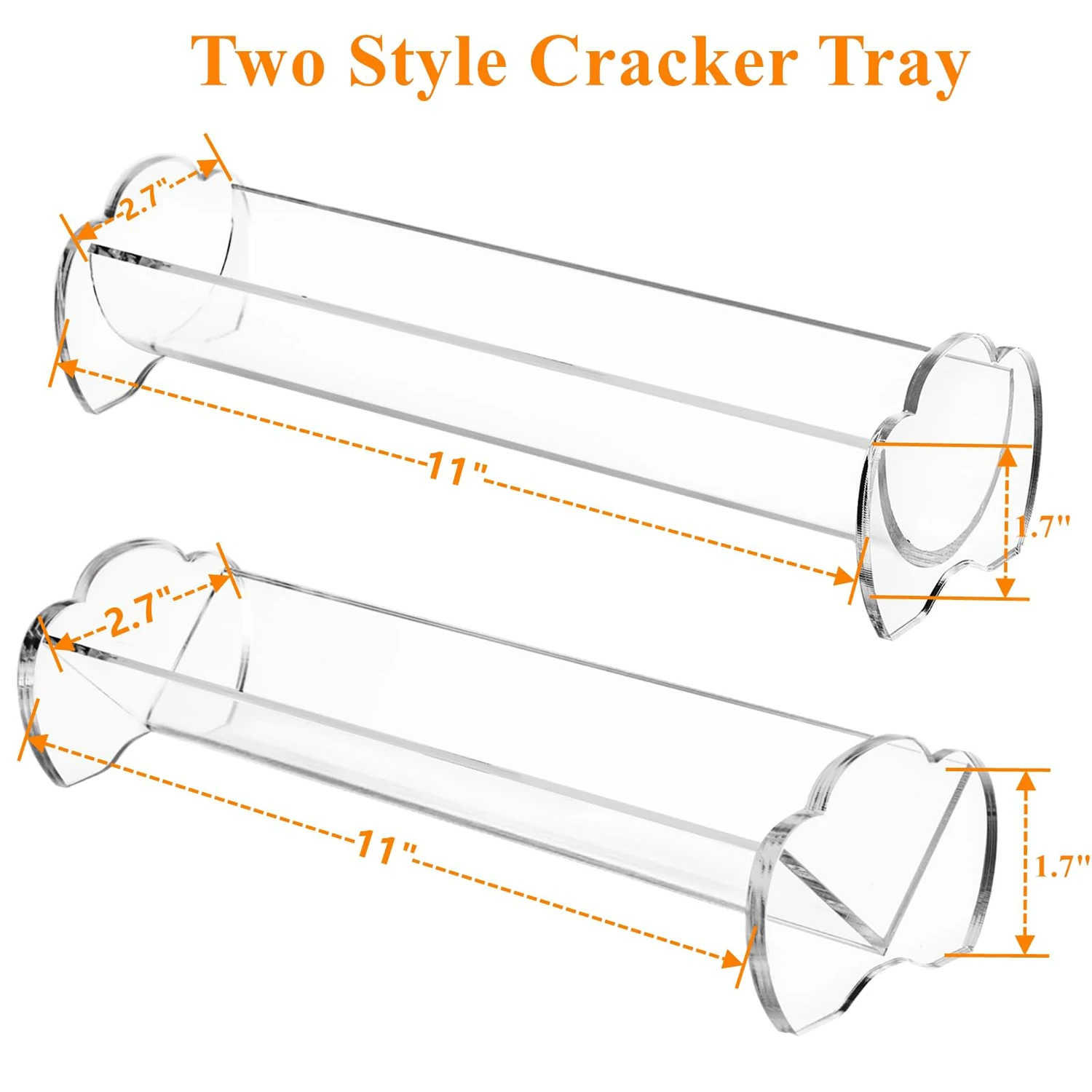 1 acrylic biscuit macaron display tray, transparent biscuit tray, suitable for weddings, family gatherings, rectangular shape