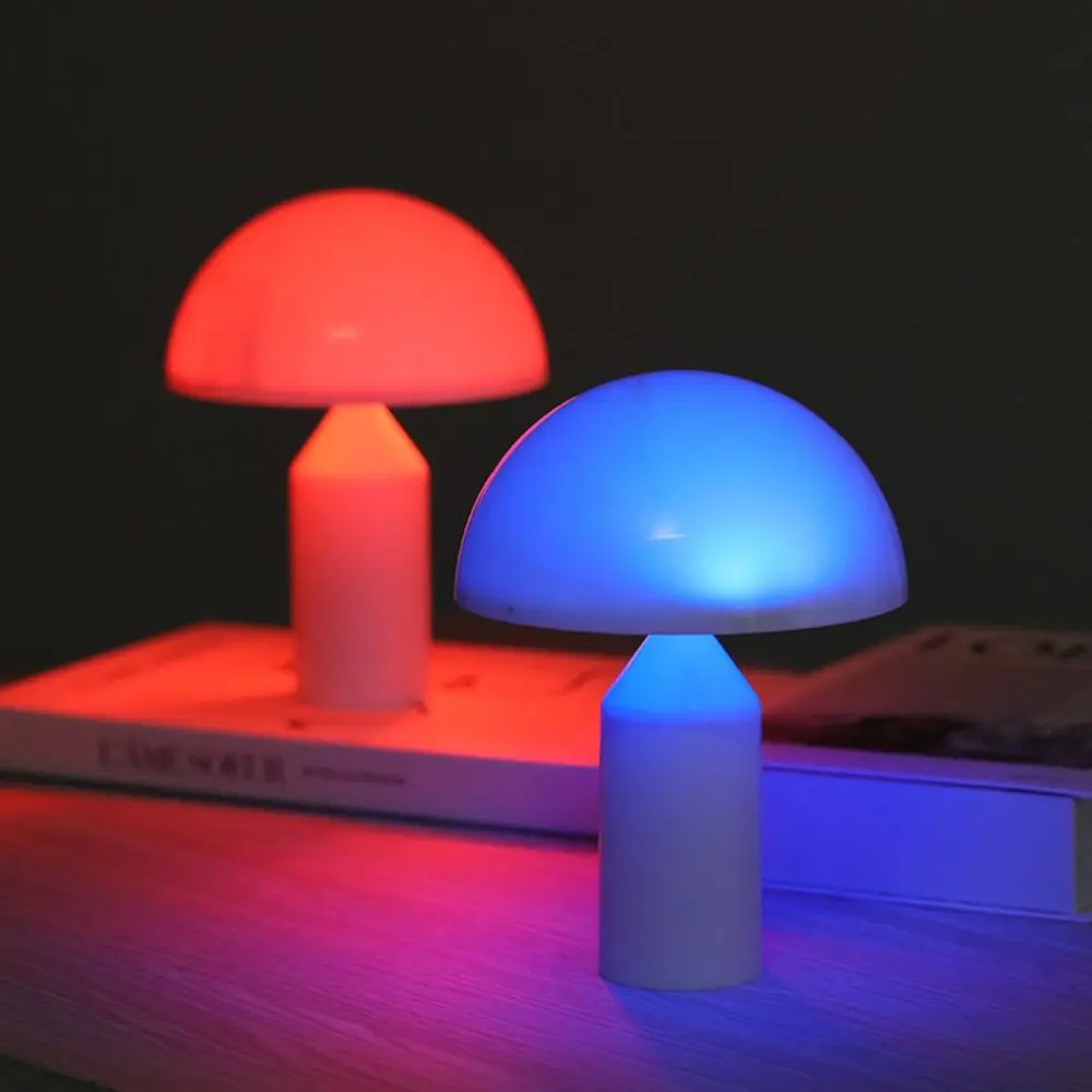 Night Light Minimalist Mushroom Touch Pat Light Creative Modern Nightstand Lighting Lamp Dimmable Table Lamp Eye Protection