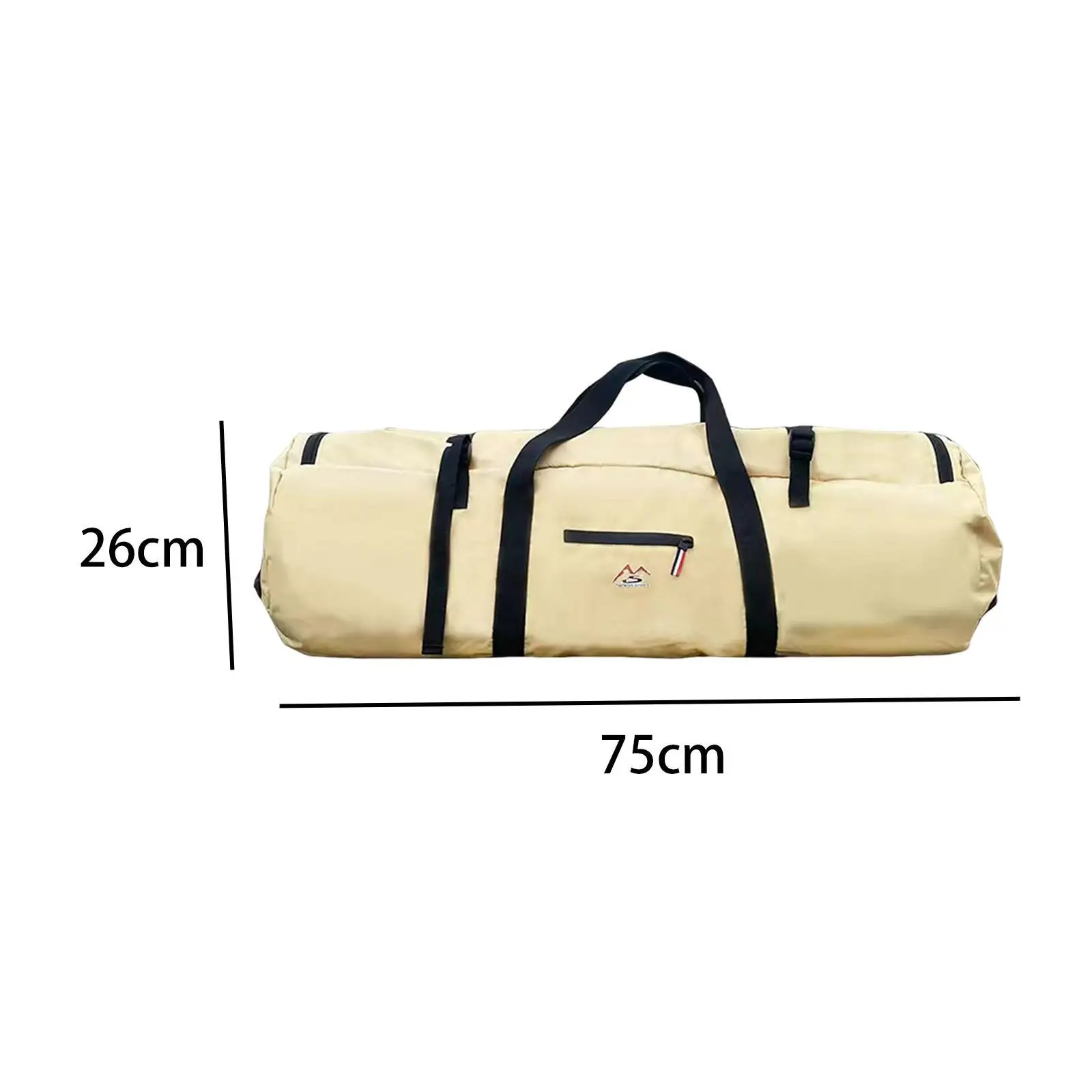 التخييم خيمة حقيبة التخزين القماش الخشن مقاوم للماء نزهة في الهواء الطلق الصيد الكاكي 75 سنتيمتر x 26 سنتيمتر S