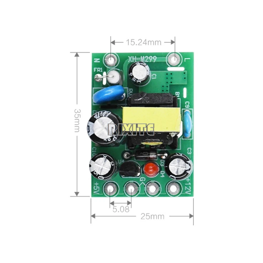 AC-DC 110-220V Switching Power Supply Module AC-DC Isolation Input Output 5V /12V /100mA /500mA view 3
