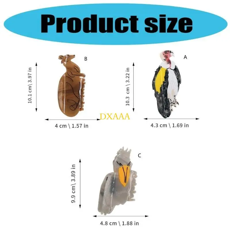 DXAA Fashionable Valentine's Day Hair Clip Clamp Claw Clip Hair Barrettes Unique Valentine's Day Hair Styling Tool Casual Wea