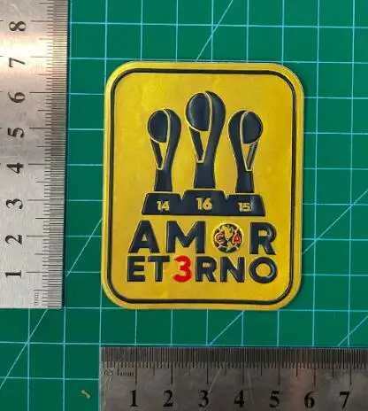 แพทช์ฟุตบอล CA AMOR ET3RNO 14 15 16 TRICAMPEON แพทช์ฟุตบอล 2025 รีดติดด้วยกาว คุณภาพสูง CA A24