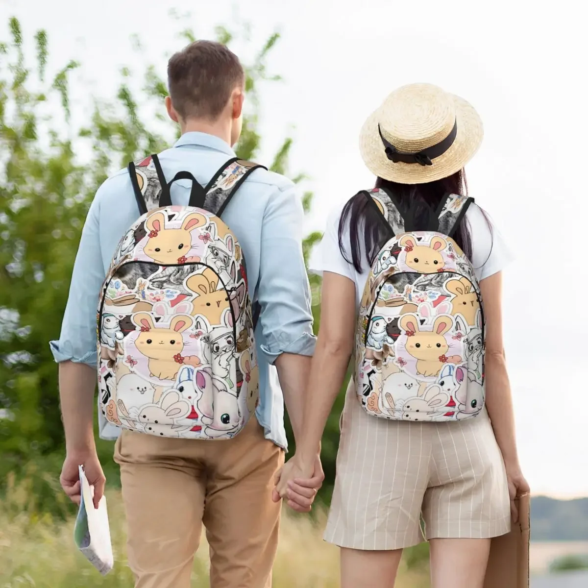 Niedlichen Tier Kaninchen Rucksack für Kindergarten Grundschule Schüler Cartoon Säugetier Bücher tasche Junge Mädchen Kinder Tages rucksack Reisen