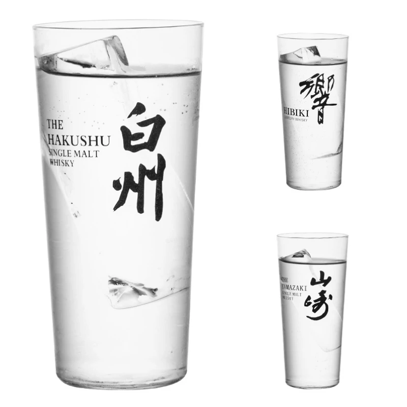 Japanese Style Straight Cocktail Glass Highball Hypo Cup Lengthened And Heightened Colin Cup Drinking Water Cup