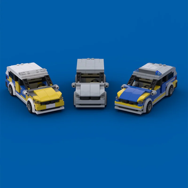 ชุดตัวต่อรถแข่งโมเดล MOC แบบประกอบเอง รถเก๋ง ของเล่นเด็ก เทคโนโลยีโมดูลาร์ ของขวัญวันหยุด