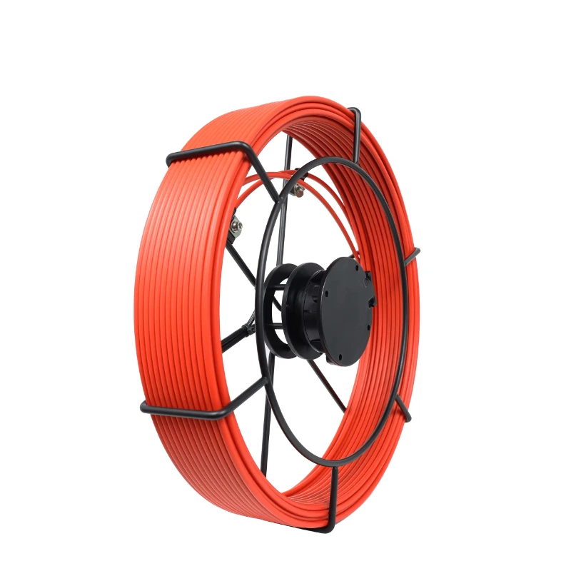 170-Foot (50-meter) push rod cable reel for pipe inspection sewer camera