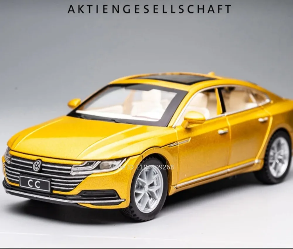 CC Beetle GSR-Automodell im Maßstab 1:32, Spielzeug, Druckguss-Metall, Miniatur-Simulation, Sound und Licht, zurückziehbares Fahrzeug, Sammlerstücke, Jungengeschenke – Detail 1