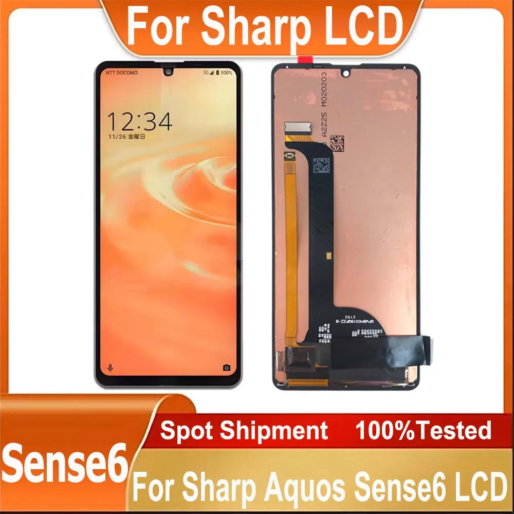 AMOLED For Sharp Aquos Sense6 LCD Display Touch Screen Digitizer