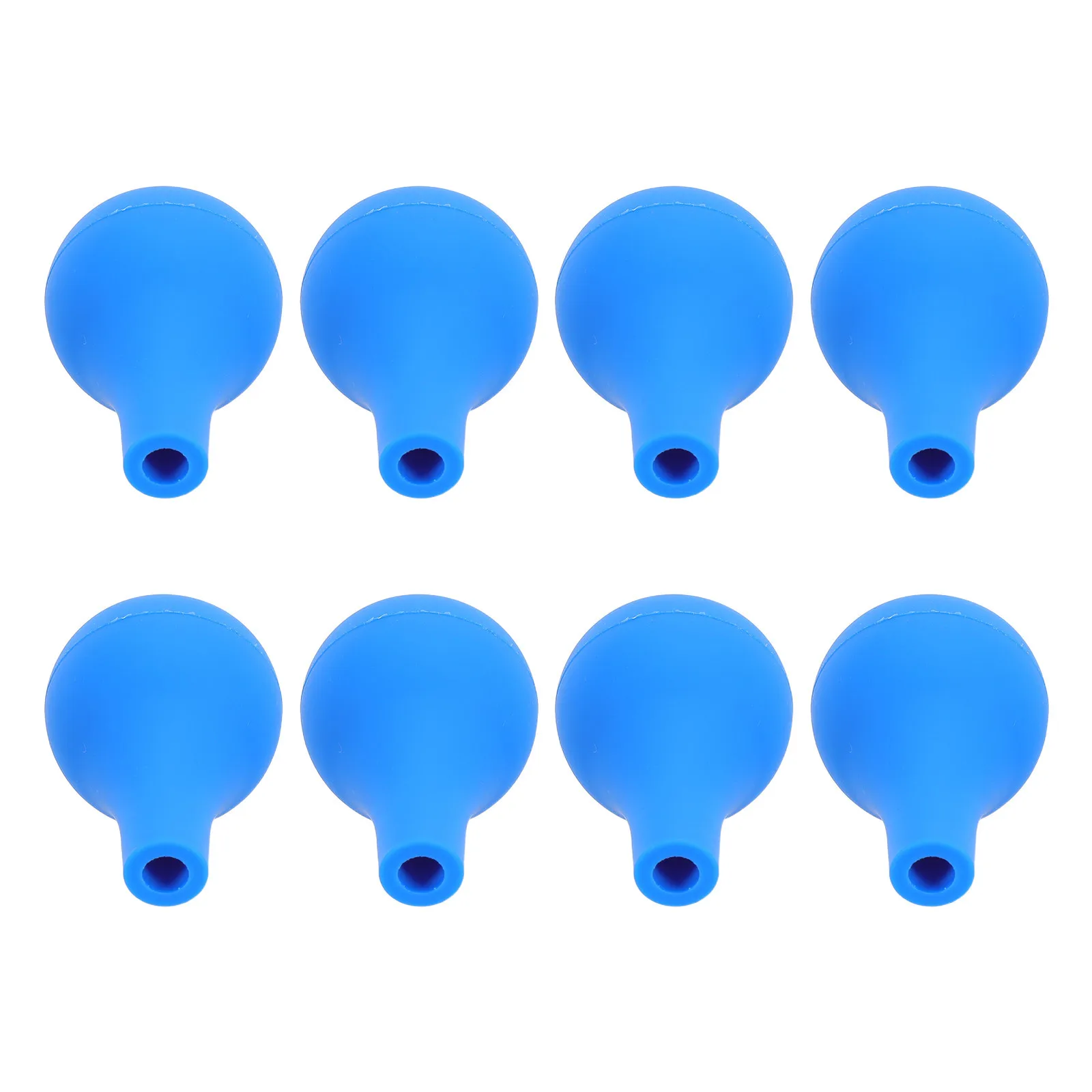 

8pcs Silicone Pipette Dropper Bulb 6Mm Hole Flexible Lab Suction Ball For Liquid Transfer Ergonomic Blue Reusable Pipette