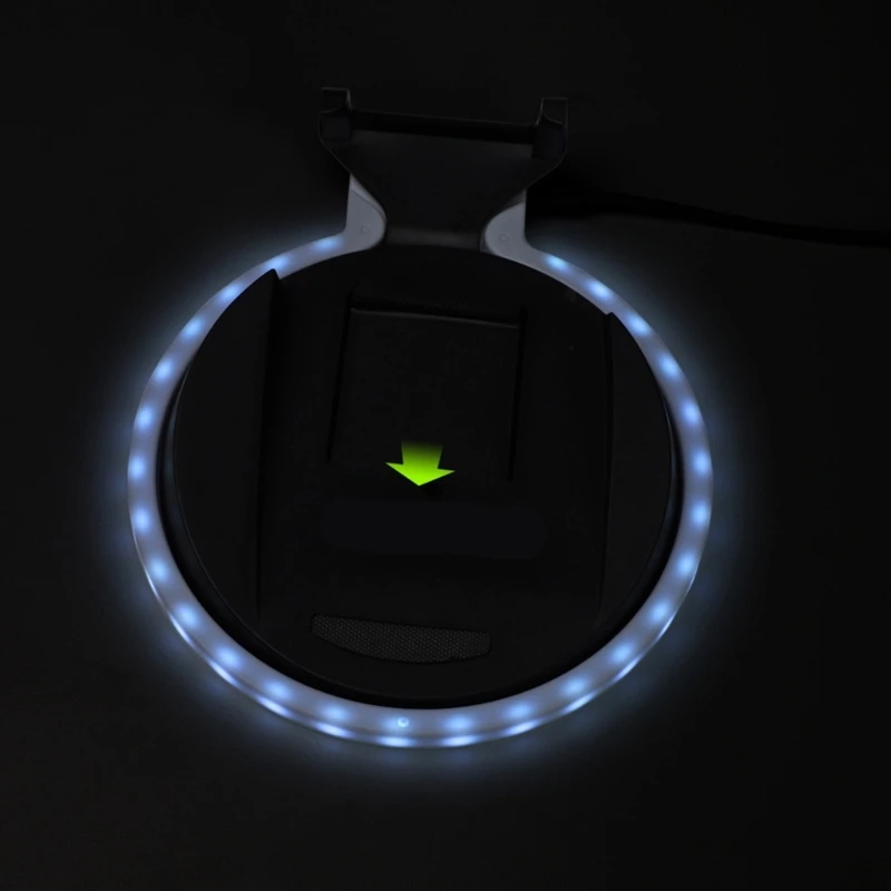 Stylish Gaming Console Stand with Colorful LED Response to Sound Touch Modes Changing Functionality for P5 Host