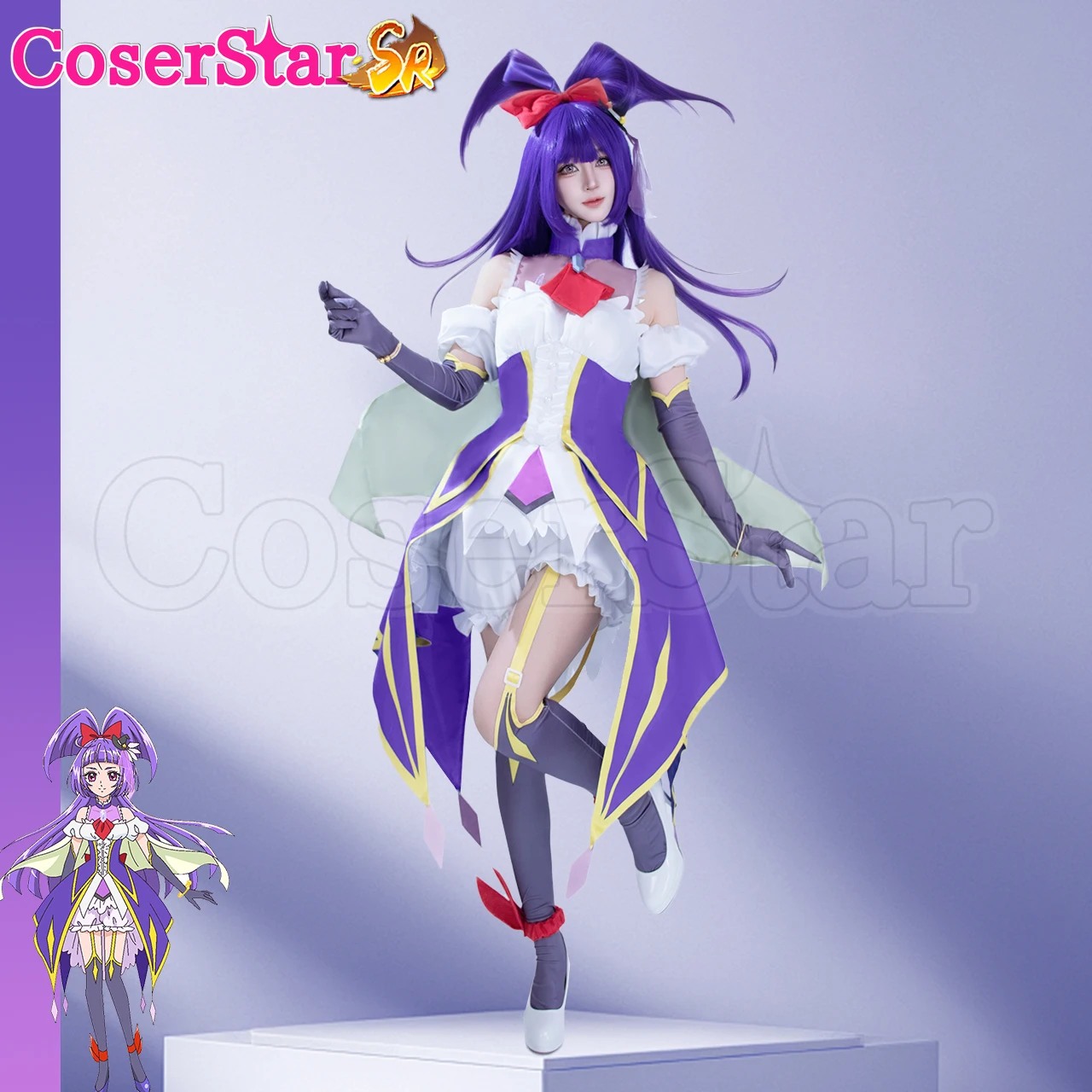

CoserStar-SR Liko Cure Magical Cosplay Costume Pretty Cure Liko Anime Full Set Liko Cosplay Dress Outfit School Prop Suits