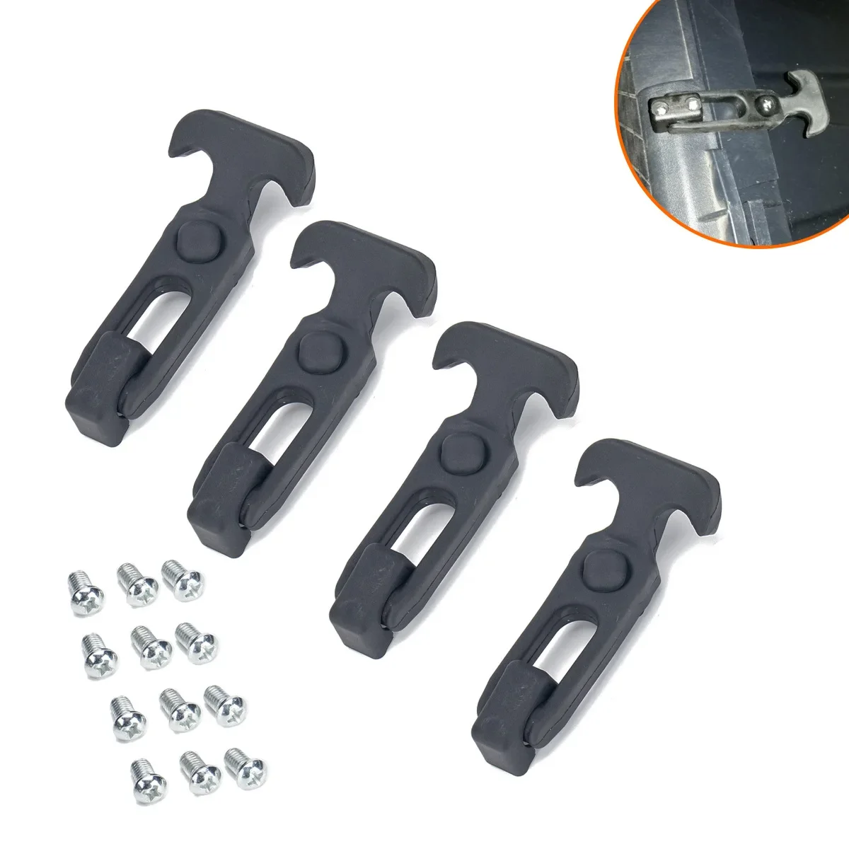 

4PCS Rubber T Handle Draw Lathes Toolbox Lock Fit for Golf Cart Off-road Vehicle